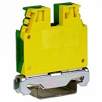 Клемма для заземления с винтовым зажимом DKC Quadro 10мм?, желто-зеленый, ZTO510 | код. ZTO510 |  DKC